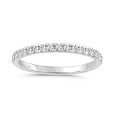 14K WHITE GOLD 1/4CT ROUND DIAMOND LADIES BAND
