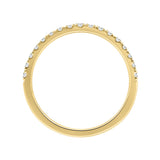 14K YELLOW GOLD 1/4CT ROUND DIAMOND LADIES BAND