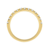 14K YELLOW GOLD 1/2CT ROUND DIAMOND LADIES BAND