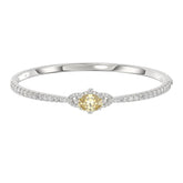 14K WHITE GOLD 3.00CT ROUND/OVAL DIAMOND LADIES BANGLE