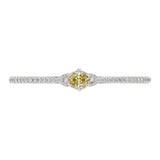 14K WHITE GOLD 3.00CT ROUND/OVAL DIAMOND LADIES BANGLE
