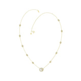 14K YELLOW GOLD 2 1/4CT ROUND/OVAL DIAMOND LADIES NECKLACE