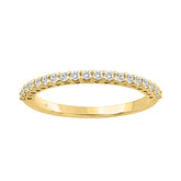 14K YELLOW GOLD 1/4CT ROUND DIAMOND LADIES BAND