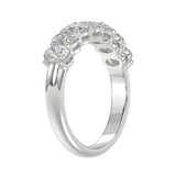14K WHITE GOLD 1 1/2CT OVAL DIAMOND LADIES BAND