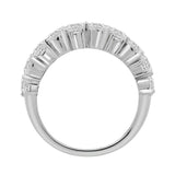 10K WHITE GOLD 3.00CT ROUND/PEAR DIAMOND LADIES RING