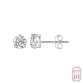Classic Diamond Stud Earrings for Her | 2.00 CTW Lab-Created Diamonds | 10K White Gold