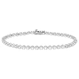 10K WHITE GOLD 2.00CT ROUND DIAMOND LADIES BRACELET