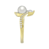 14K YELLOW GOLD 3/4CT ROUND/MARQUISE/PEARL/PEAR DIAMOND LADIES RING
