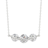 14K WHITE GOLD 3/4CT ROUND DIAMOND LADIES PENDANT WITH CHAIN