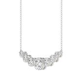 14K WHITE GOLD 1 3/4CT ROUND DIAMOND LADIES NECKLACE