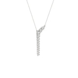 14K WHITE GOLD 1/3CT ROUND DIAMOND LADIES PENDANT WITH CHAIN