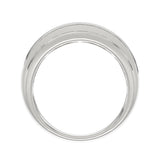 14K WHITE GOLD 2.00CT ROUND DIAMOND MEN'S BAND