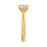 14K YELLOW GOLD 1 1/2CT RADIANT DIAMOND LADIES SOLITAIRE RING