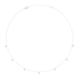 10K WHITE GOLD 1.00CT ROUND DIAMOND LADIES NECKLACE