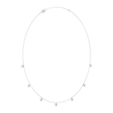 10K WHITE GOLD 1.00CT ROUND DIAMOND LADIES NECKLACE