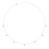 10K WHITE GOLD 1.00CT MARQUISE DIAMOND LADIES NECKLACE