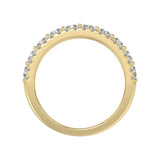 3.00 CT Fashion Band for Ladies Round & Radiant Cut Diamonds 14K Yellow Gold Luxury Band (Color F-G -Clarity VS1/VS2)