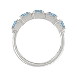 14K WHITE GOLD 3.00CT ROUND/BLUE RADIANT DIAMOND LADIES RING (BLUE RADIANT DIAMOND 2 1/2CT)