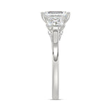 14K WHITE GOLD 2 5/8CT EMERALD/PRINCESS DIAMOND LADIES RING (CENTER STONE EMERALD DIAMOND 1 1/2CT)