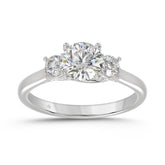 14K WHITE GOLD 1 1/3CT ROUND DIAMOND LADIES RING (CENTER STONE ROUND DIAMOND 1CT)