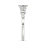 14K WHITE GOLD 1.00CT PRINCESS/ROUND DIAMOND LADIES RING (CENTER STONE PRINCESS DIAMOND 3/4CT)