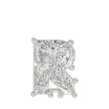 10K WHITE GOLD 1 5/8CT FANCY CUT ALPHABET DIAMOND LADIES PENDANT WITH CHAIN