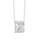 10K WHITE GOLD 1 5/8CT FANCY CUT ALPHABET DIAMOND LADIES PENDANT WITH CHAIN