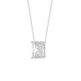 10K WHITE GOLD 1 1/3CT FANCY CUT ALPHABET DIAMOND MEN'S CHARM PENDANT