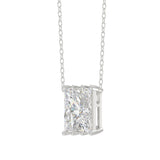 10K WHITE GOLD 1 1/2CT FANCY CUT ALPHABET DIAMOND LADIES PENDANT WITH CHAIN