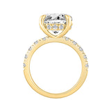 14K YELLOW GOLD 6.00CT ROUND DIAMOND LADIES RING (CENTER STONE ROUND DIAMOND 5CT)
