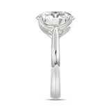 14K WHITE GOLD 8.00CT ROUND DIAMOND LADIES RING