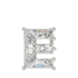 14K WHITE GOLD 1 1/2CT FANCY CUT ALPHABET DIAMOND MEN'S CHARM PENDANT
