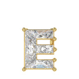 14K YELLOW GOLD 1 1/2CT FANCY CUT ALPHABET DIAMOND MEN'S CHARM PENDANT
