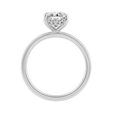 14K WHITE GOLD 2.00CT OVAL/ROUND DIAMOND LADIES RING (CENTER STONE OVAL DIAMOND 2CT)