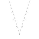 14K WHITE GOLD 1.00CT MARQUISE DIAMOND LADIES NECKLACE