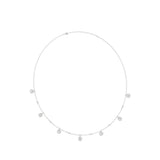 14K WHITE GOLD 1.00CT ROUND DIAMOND LADIES NECKLACE