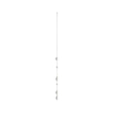 14K WHITE GOLD 1.00CT ROUND/PEAR DIAMOND LADIES NECKLACE