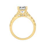 14K YELLOW GOLD 3.00CT ROUND/RADIANT DIAMOND LADIES RING (CENTER STONE RADIANT DIAMOND 3CT)