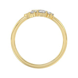 Classic 10K Yellow Gold Round Lab Grown Diamond ladies Ring 1/2CT (Color F-G -Clarity VS1/VS2)