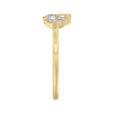 Classic 10K Yellow Gold Round Lab Grown Diamond ladies Ring 1/2CT (Color F-G -Clarity VS1/VS2)