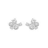 1.00Ct White Gold 10K Round Diamond Fashion Earrings For Women (Color F-G Clarity Vs1/Vs2)