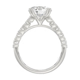 Ladies 14K White Gold Ladies Elegance- Bridal Set 3 1/3CT Round Diamond 3.00CT Round Center stone (Color F-G -Clarity VS1/VS2)