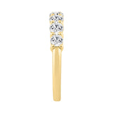 14K YELLOW GOLD 1.00CT ROUND DIAMOND LADIES BAND