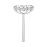 14K WHITE GOLD 2.00CT MARQUISE/ROUND DIAMOND LADIES RING (CENTER STONE MARQUISE DIAMOND 2.00CT)