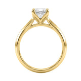 14K YELLOW GOLD 2 1/2CT RADIANT DIAMOND LADIES RING