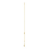 10K Yellow Gold Pearl & Ladies Necklace 1/5CT Marquise Diamonds (Color F-G -Clarity VS1/VS2)