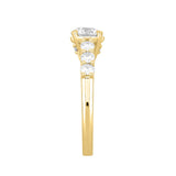 LADIES RING 1 1/2CT ROUND DIAMOND 14K YELLOW GOLD (CENTER STONE ROUND DIAMOND 1CT)