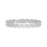 LADIES BRACELET 11 3/4CT ROUND/PEAR/MARQUISE DIAMOND 14K WHITE GOLD