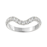 14K WHITE GOLD 1/2CT ROUND DIAMOND LADIES BAND