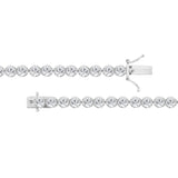 10K White Gold 5.00ct Round Diamond Ladies Bracelet
